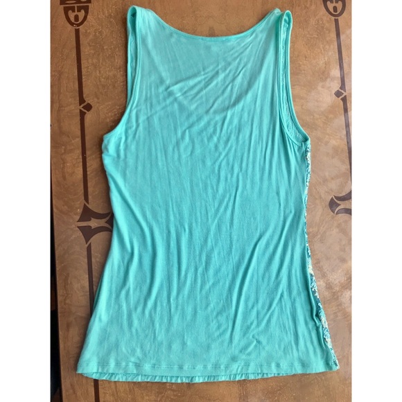 NFS - Charlotte Russe Mint & Silver Sequin Tank 💠 Large - Picture 7 of 7